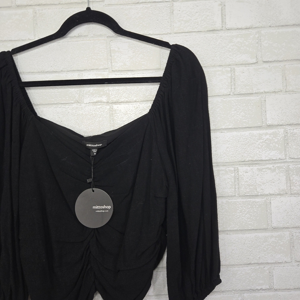 mittoshop NWT black crop top - Picture 2 of 14